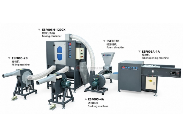 Fiber Carding & Cushion Filling Machine